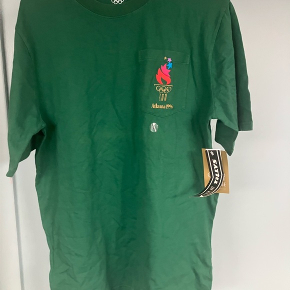 Heritage brand Vtg 1996 Atlanta Olympics embroidered logo shirt size large NWT - Picture 2 of 11